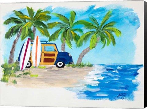 Framed Tropical Vacation II Print