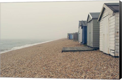 Framed Beach Cabanas Print