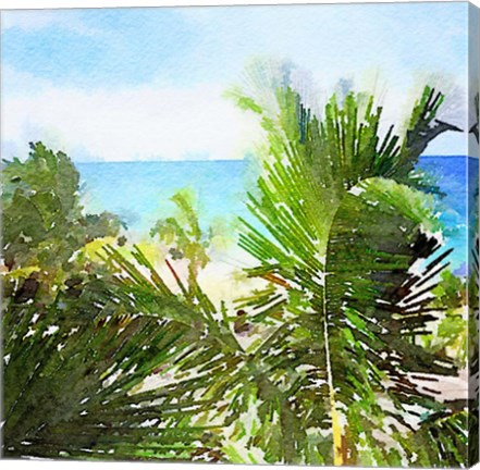 Framed Watercolor Vero Beach Print