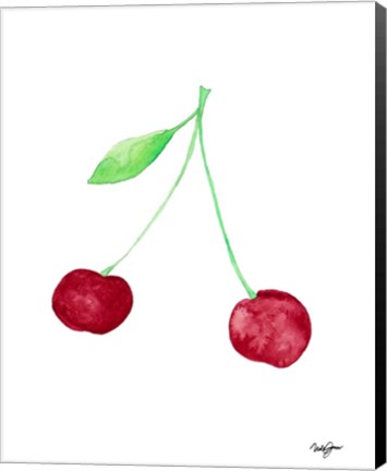 Framed Two Cherries I Print