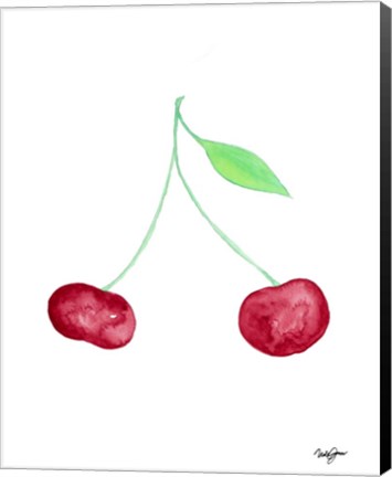 Framed Two Cherries II Print