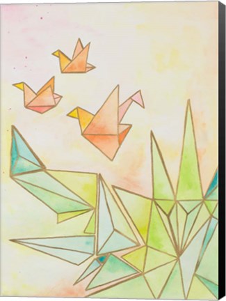 Framed Origami Cranes Print