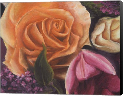 Framed Among the Roses Print