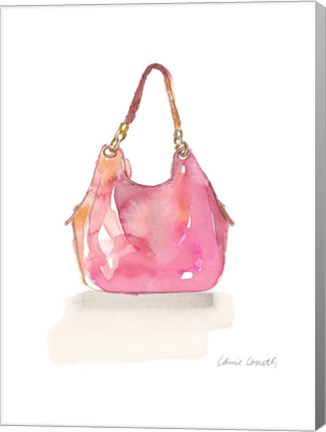 Framed Watercolor Handbags II Print