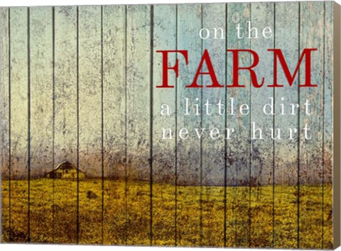 Framed On the Farm II Print