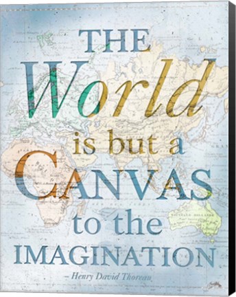 Framed World is a Canvas Print
