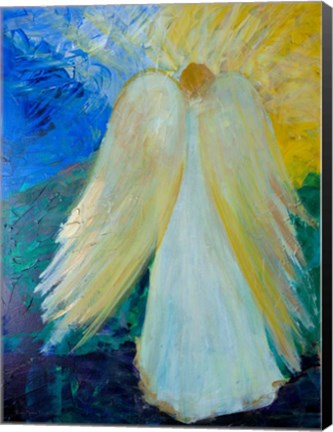 Framed Glowing Angel of Love Print