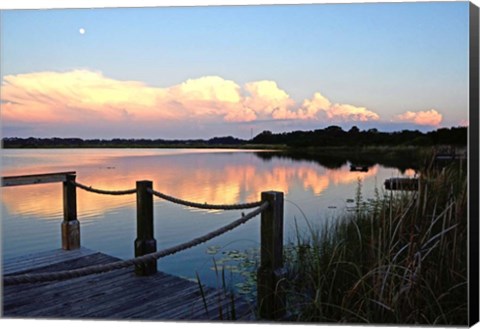 Framed Lake Saunders I Print