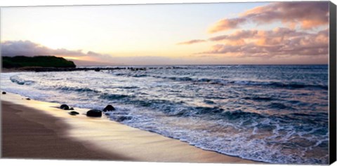 Framed Sunset Beach Print