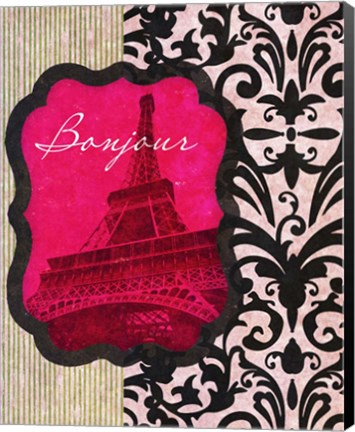 Framed Bonjour Print