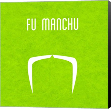 Framed Fu Manchu Print