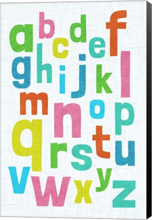 Framed Alphabet of Colors I Print