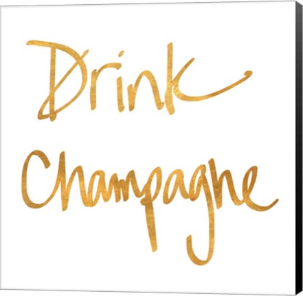 Framed Drink Champagne Print