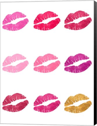 Framed Luscious Lips Print