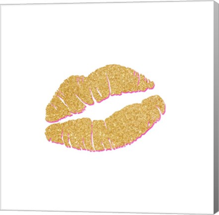 Framed Gold Kiss Print