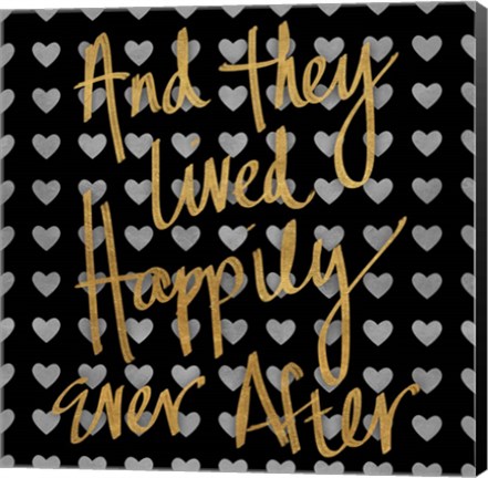 Framed Happily Ever After Pattern Print