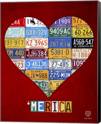 Framed &#39;Merica Print