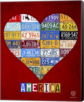 Framed America Print