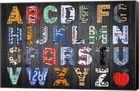 Framed Big Alphabet Print