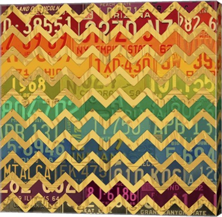 Framed Patterns In The Road 1 Print