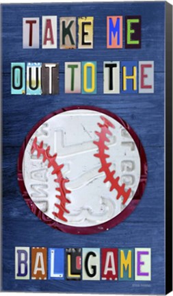 Framed Take Me Out To The Ballgame Print