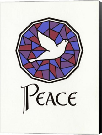 Framed Peace Dove Print
