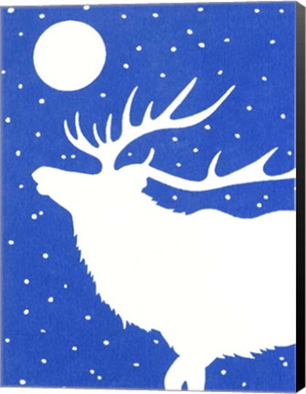 Framed White Elk Print