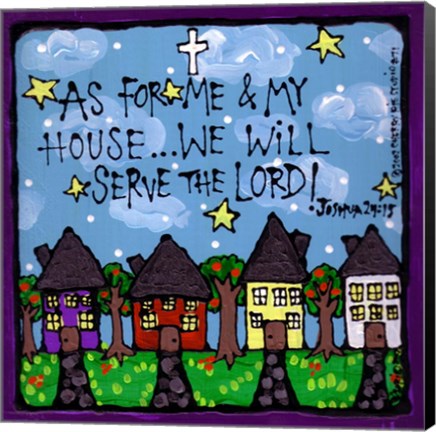 Framed My House Print