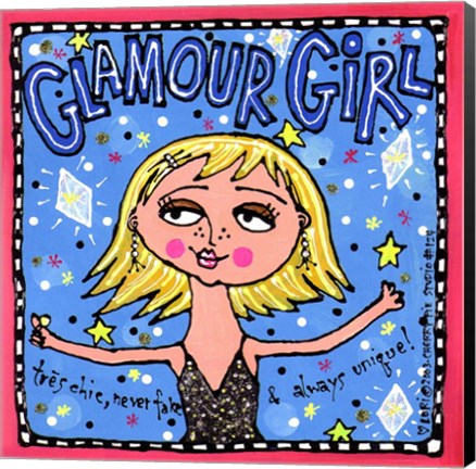 Framed Glamour Girl Print