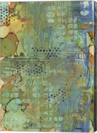 Framed Texture - Green Print