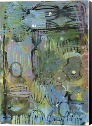 Framed Texture - Blue Green Print
