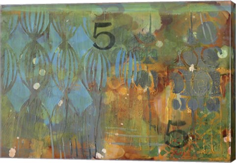 Framed Texture - Blue 5 Print