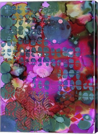 Framed Texture - Pink Blue Print