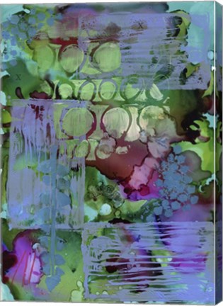 Framed Texture - Green Blue Print