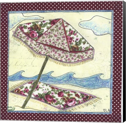 Framed At the Beach Print