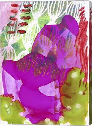 Framed Texture - Purple Print