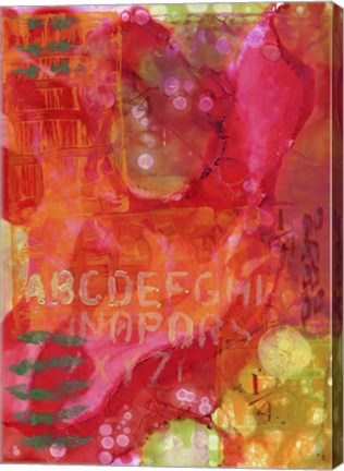 Framed Texture  Fire Print