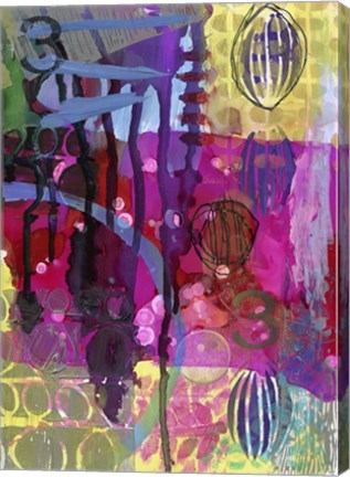 Framed Texture - Balloons Print