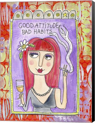 Framed Good Attitude Print