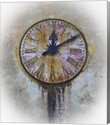 Framed Italy Clock 1 Print