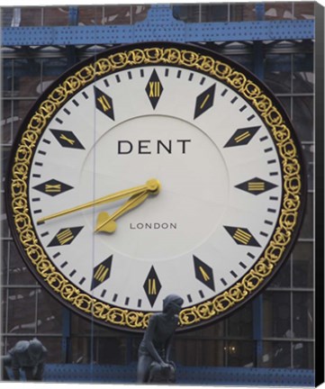 Framed London Clock 5 Print