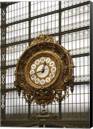 Framed Paris Clock 1 Print