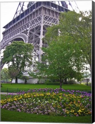 Framed Eiffel Gardens Print