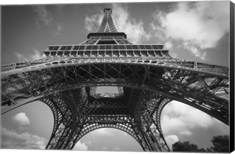 Framed Eiffel 7 BW Print