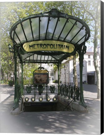 Framed Paris Metro Station Print