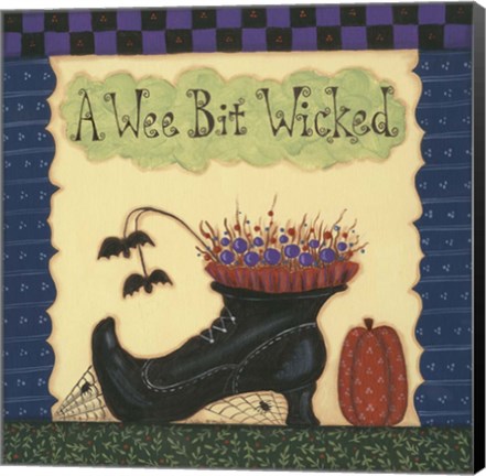 Framed Wee Bit Wicked Print