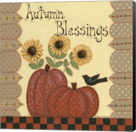 Framed Autumn Blessings Print
