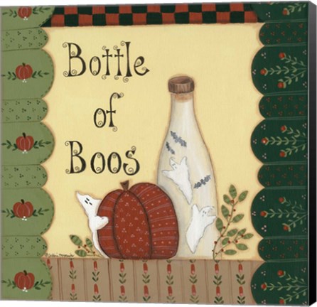 Framed Bottle Of Boos Print