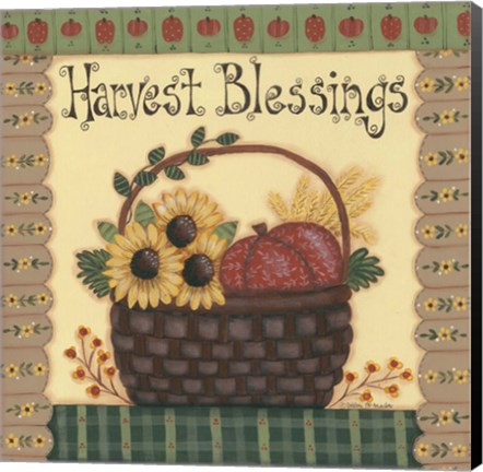 Framed Harvest Blessings Print