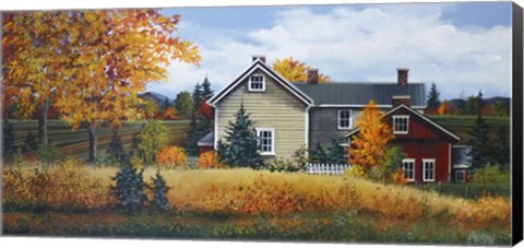 Framed Flaming Foliage Print